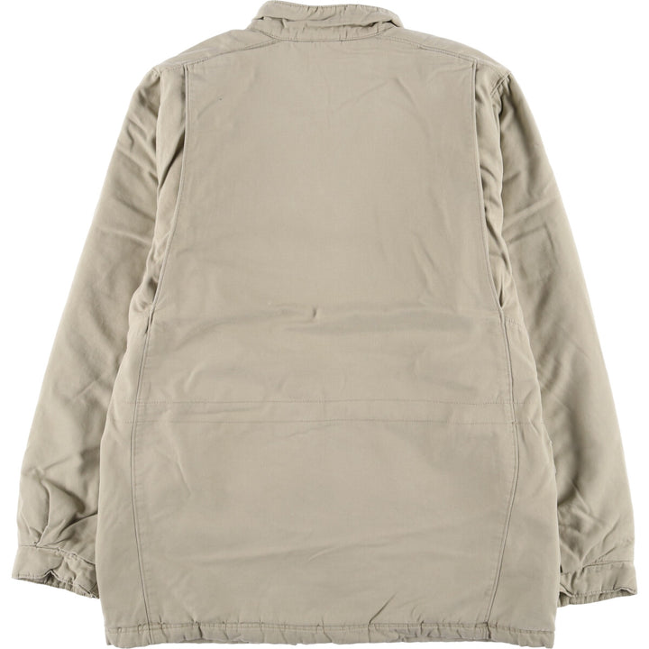 2000'S Nike stand-collar padded puffer jacket, size M, men's cotton Beige type Vintage Second Hand