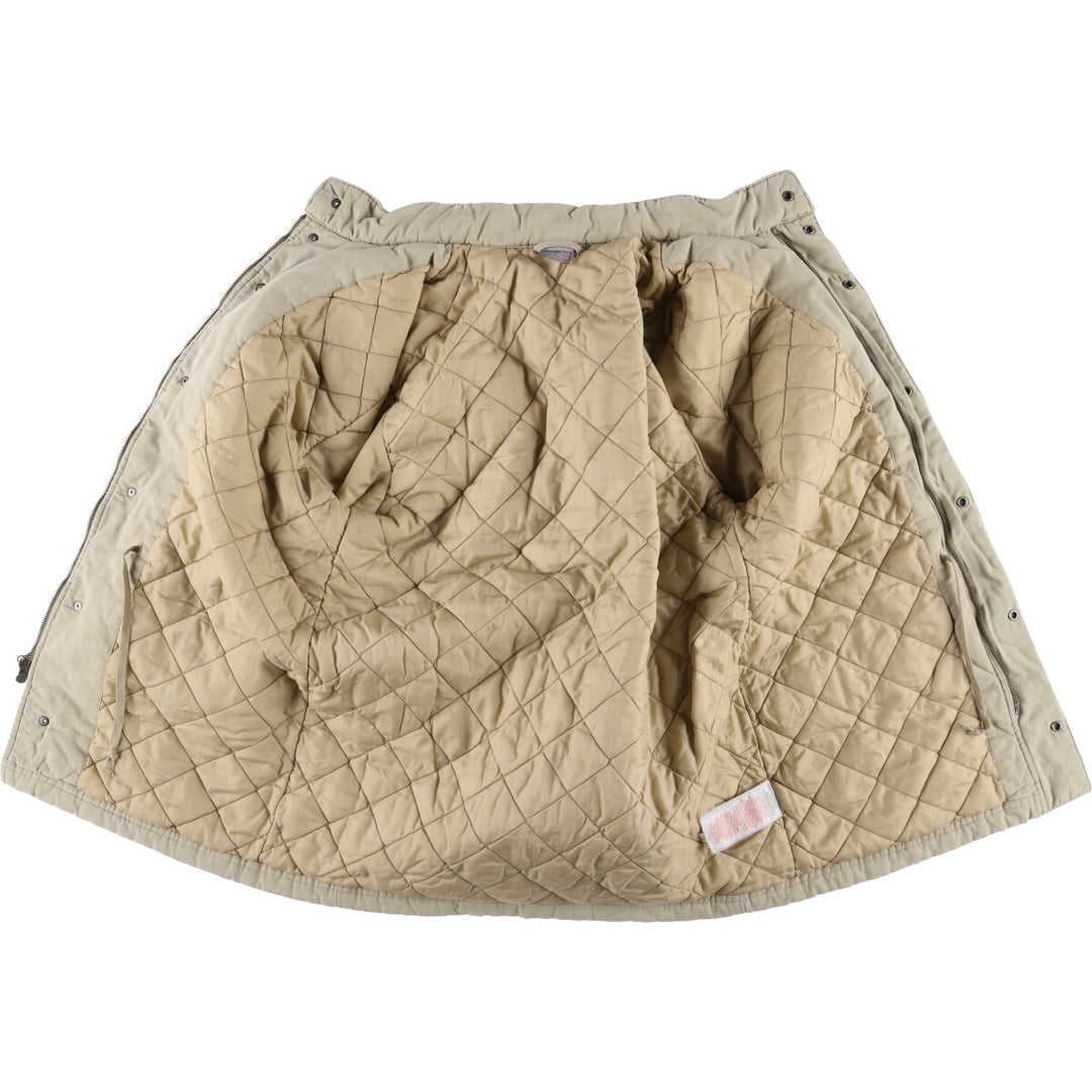 2000'S Nike stand-collar padded puffer jacket, size M, men's cotton Beige type Vintage Second Hand