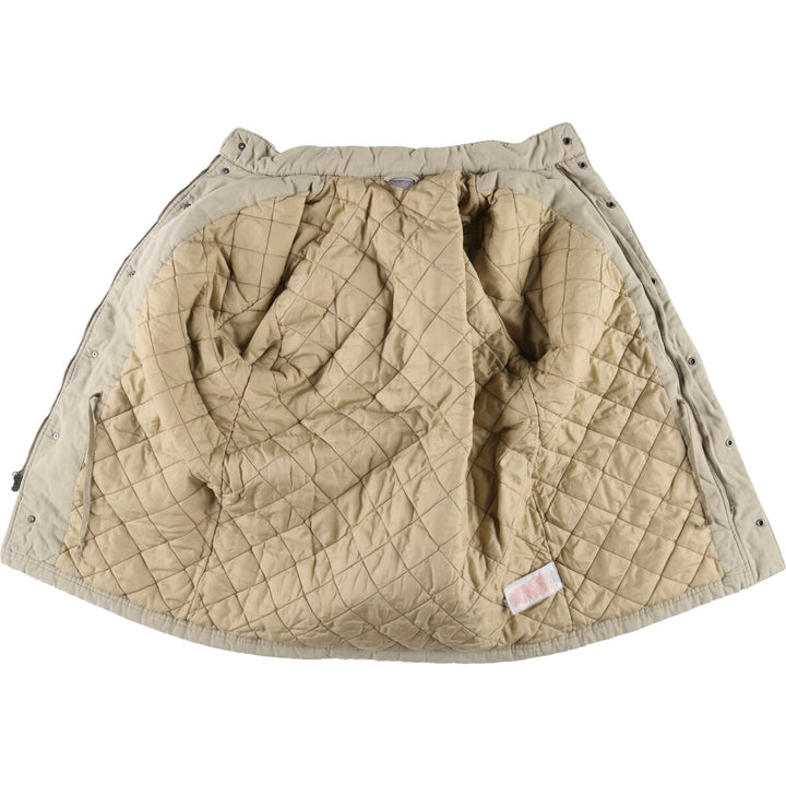 2000'S Nike stand-collar padded puffer jacket, size M, men's cotton Beige type Vintage Second Hand