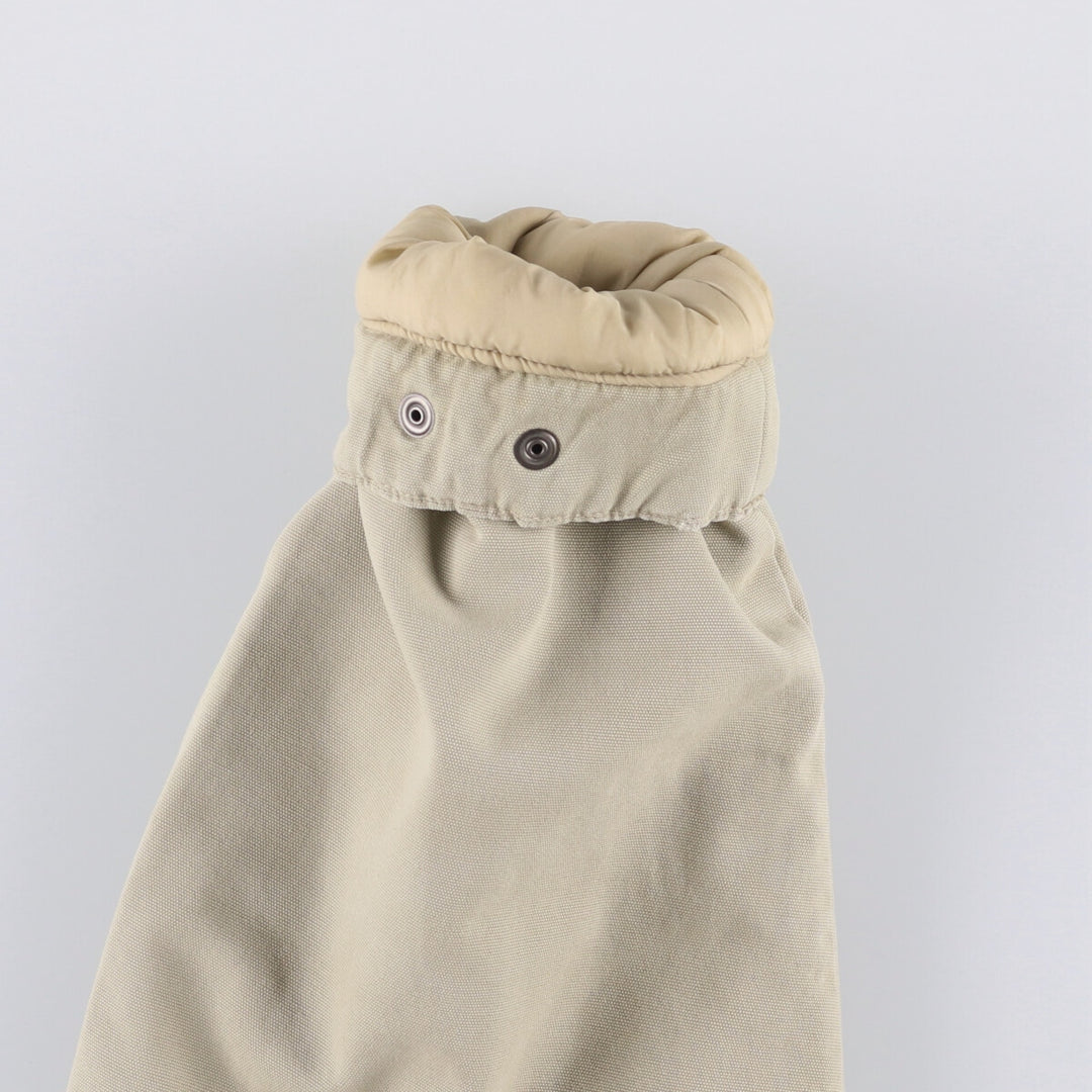 2000'S Nike stand-collar padded puffer jacket, size M, men's cotton Beige type Vintage Second Hand