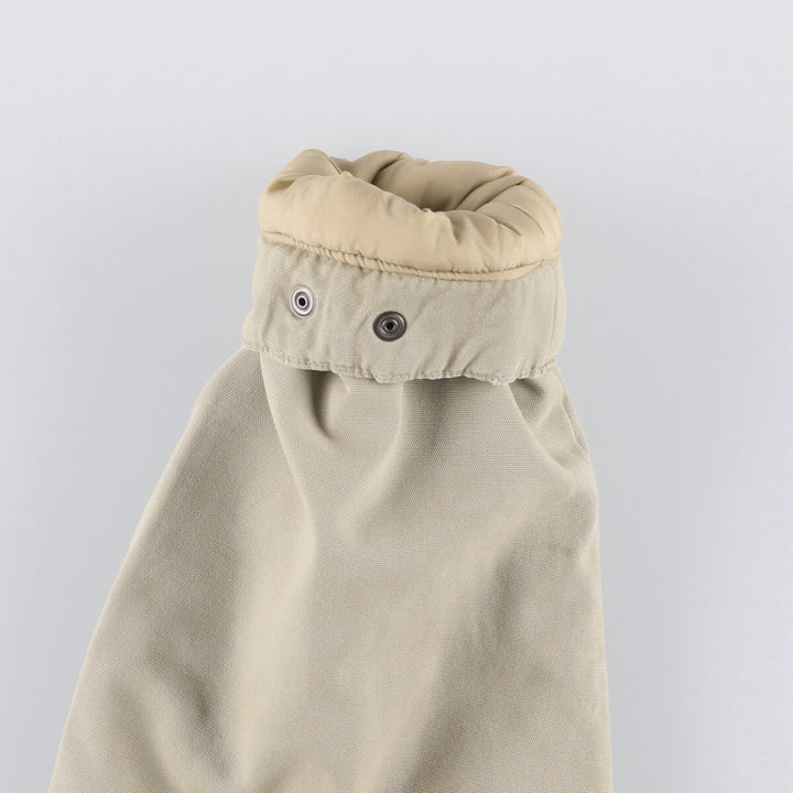 2000'S Nike stand-collar padded puffer jacket, size M, men's cotton Beige type Vintage Second Hand