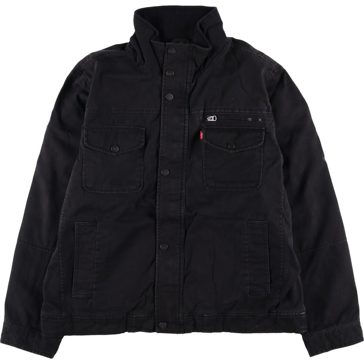 Levi's Stand Collar Cotton Jacket, Men's XL cotton black type Vintage Second Hand