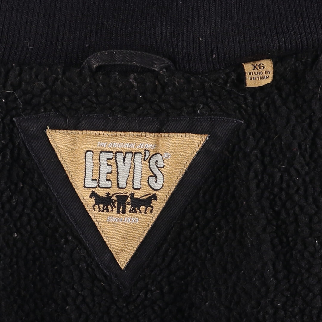 Levi's Stand Collar Cotton Jacket, Men's XL cotton black type Vintage Second Hand