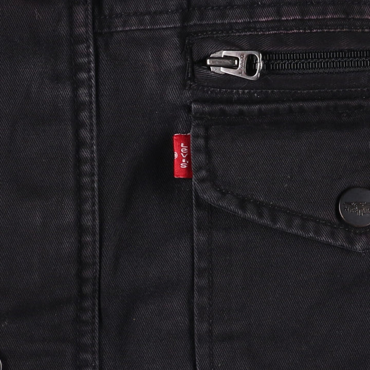 Levi's Stand Collar Cotton Jacket, Men's XL cotton black type Vintage Second Hand