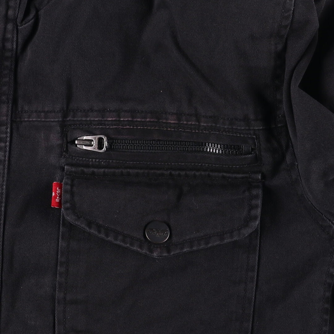 Levi's Stand Collar Cotton Jacket, Men's XL cotton black type Vintage Second Hand
