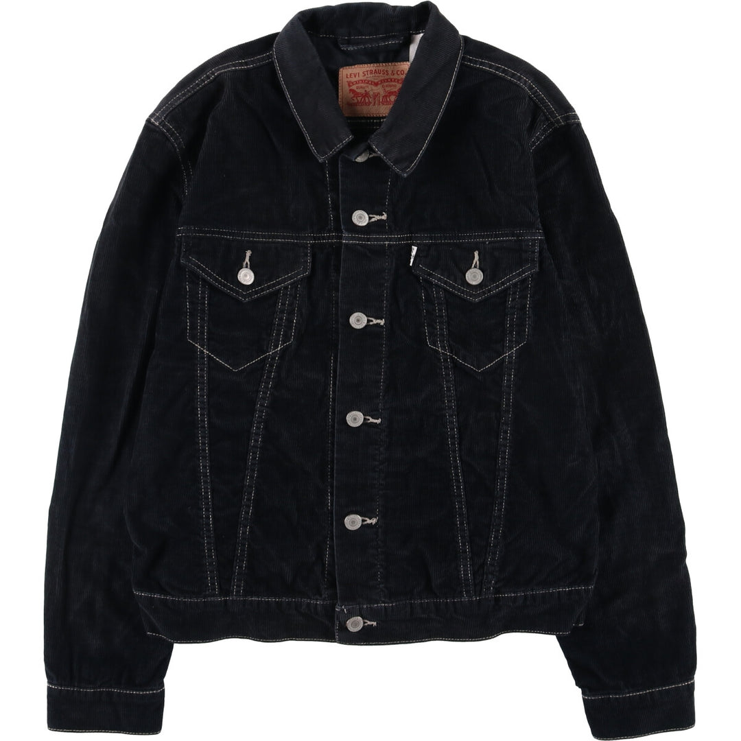 Levi's Corduroy Jacket, Men's Size Medium cotton black type Vintage Second Hand