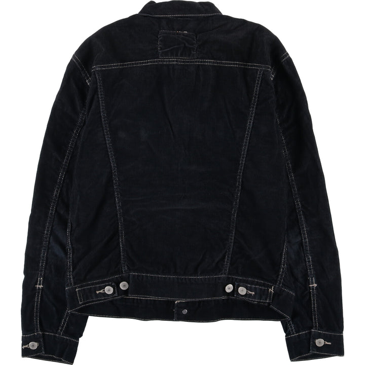 Levi's Corduroy Jacket, Men's Size Medium cotton black type Vintage Second Hand