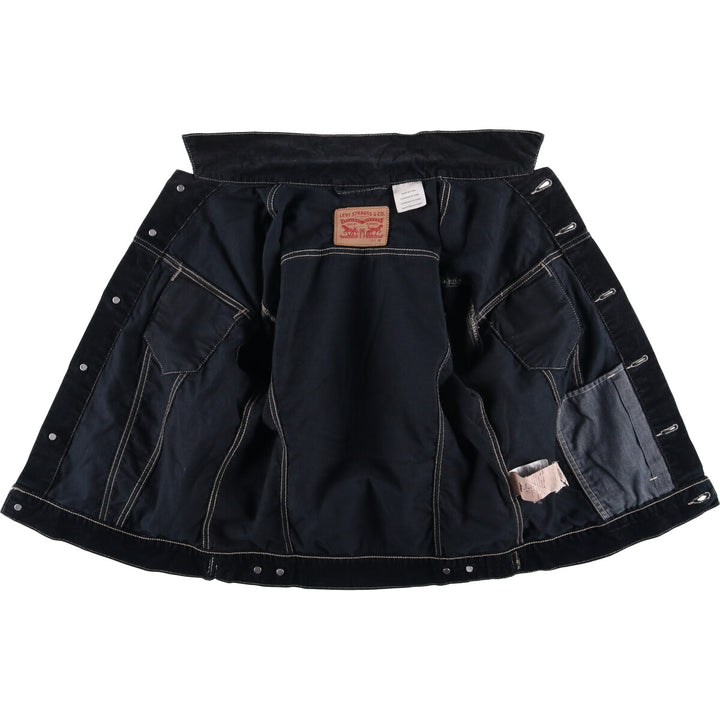 Levi's Corduroy Jacket, Men's Size Medium cotton black type Vintage Second Hand