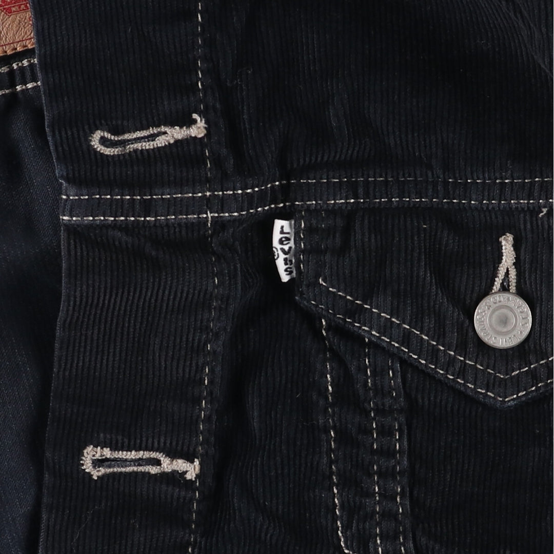 Levi's Corduroy Jacket, Men's Size Medium cotton black type Vintage Second Hand