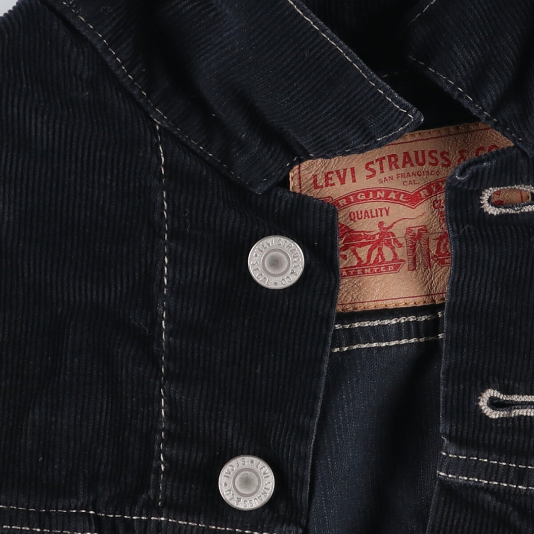 Levi's Corduroy Jacket, Men's Size Medium cotton black type Vintage Second Hand