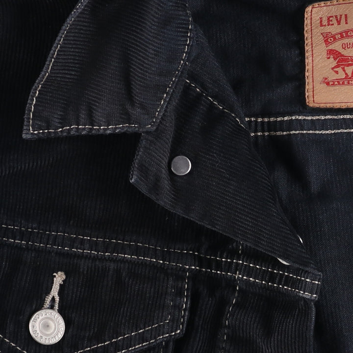Levi's Corduroy Jacket, Men's Size Medium cotton black type Vintage Second Hand