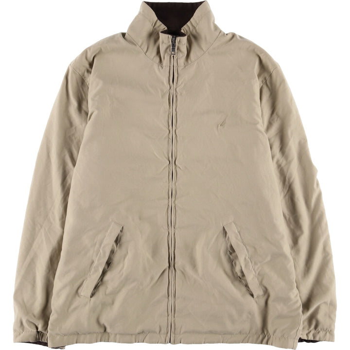 Nautica reversible fleece jacket, men's size L polyester brown type Vintage Second Hand