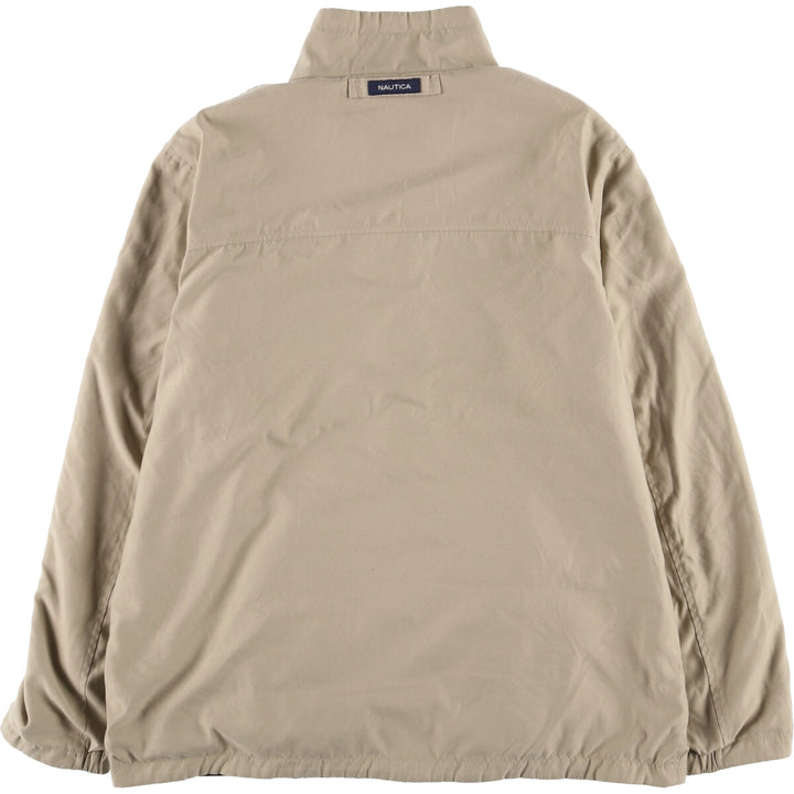 Nautica reversible fleece jacket, men's size L polyester brown type Vintage Second Hand
