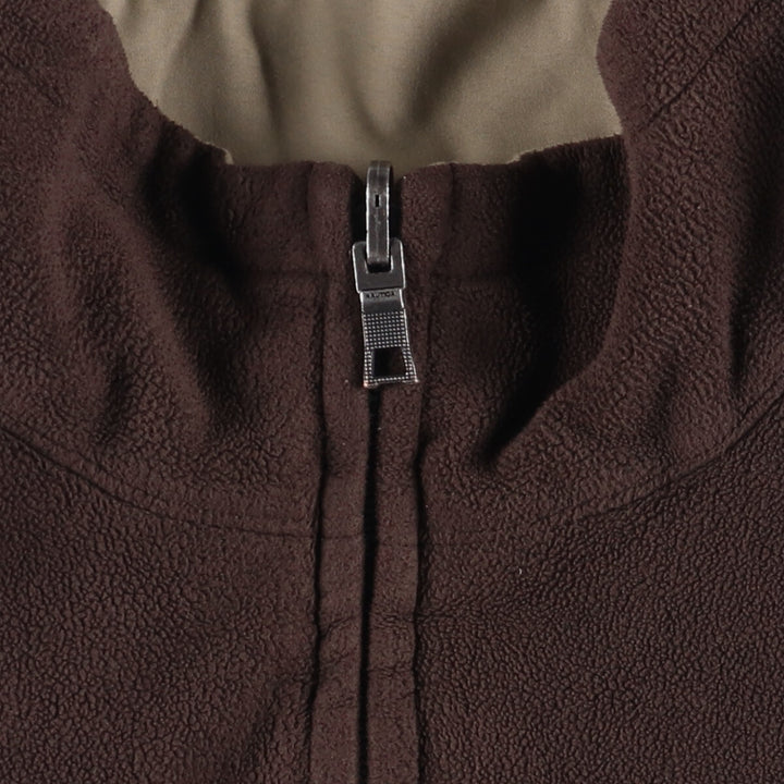 Nautica reversible fleece jacket, men's size L polyester brown type Vintage Second Hand