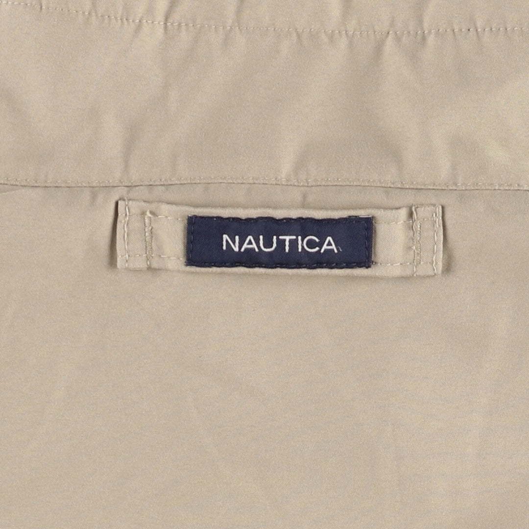 Nautica reversible fleece jacket, men's size L polyester brown type Vintage Second Hand