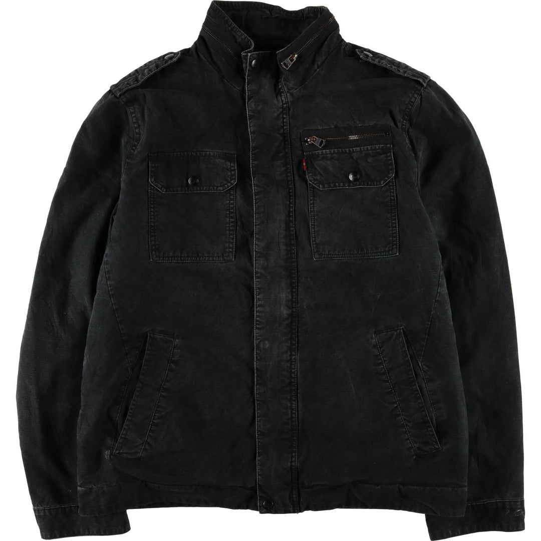 Levi's stand-collar cotton jacket, men's size L cotton black type Vintage Second Hand