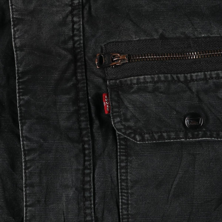 Levi's stand-collar cotton jacket, men's size L cotton black type Vintage Second Hand