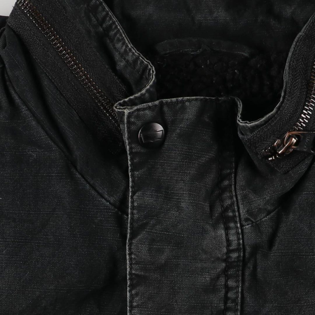 Levi's stand-collar cotton jacket, men's size L cotton black type Vintage Second Hand