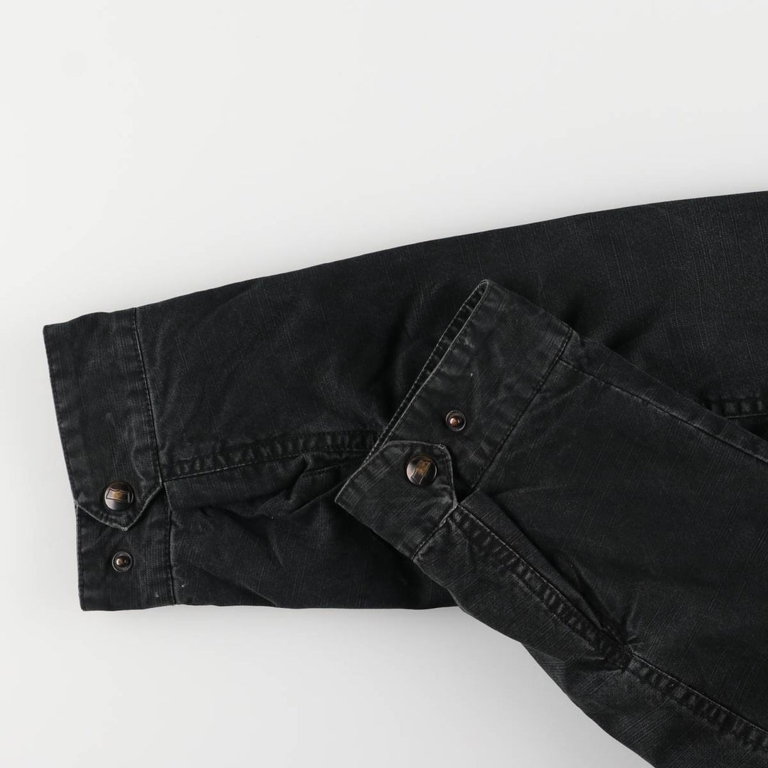 Levi's stand-collar cotton jacket, men's size L cotton black type Vintage Second Hand