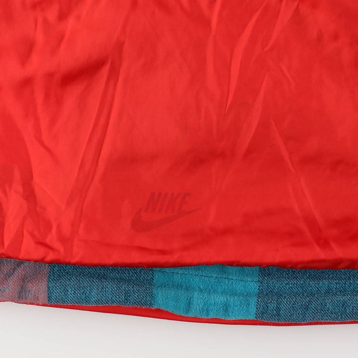 2000'S Nike Check Pattern Reversible Anorak Parka, Cotton Blouson, Men's Size L cotton multicolor Vintage Second Hand