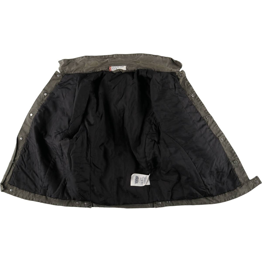 2000'S Levi's Engineered Jacket 70100-2981, Euro Model, Draped, Padded, Men's Size Medium cotton Khaki type Vintage Second Hand