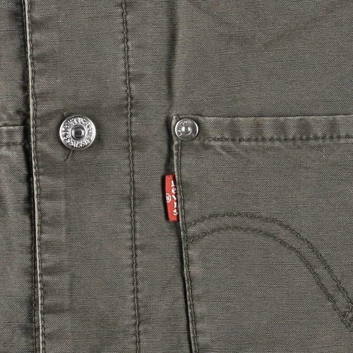 2000'S Levi's Engineered Jacket 70100-2981, Euro Model, Draped, Padded, Men's Size Medium cotton Khaki type Vintage Second Hand