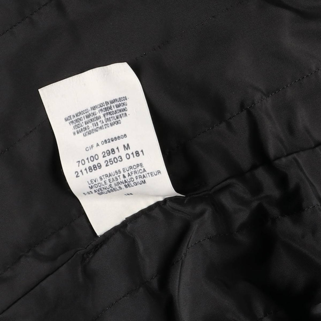 2000'S Levi's Engineered Jacket 70100-2981, Euro Model, Draped, Padded, Men's Size Medium cotton Khaki type Vintage Second Hand