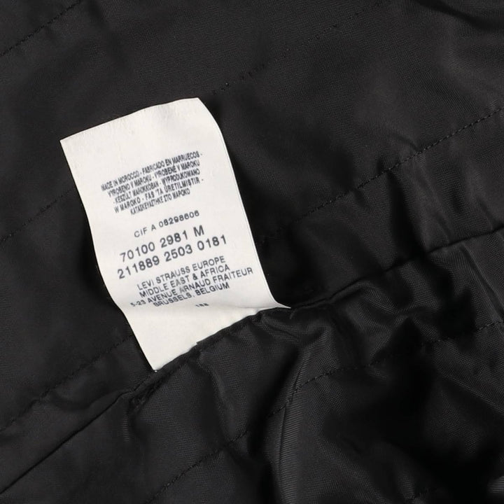 2000'S Levi's Engineered Jacket 70100-2981, Euro Model, Draped, Padded, Men's Size Medium cotton Khaki type Vintage Second Hand