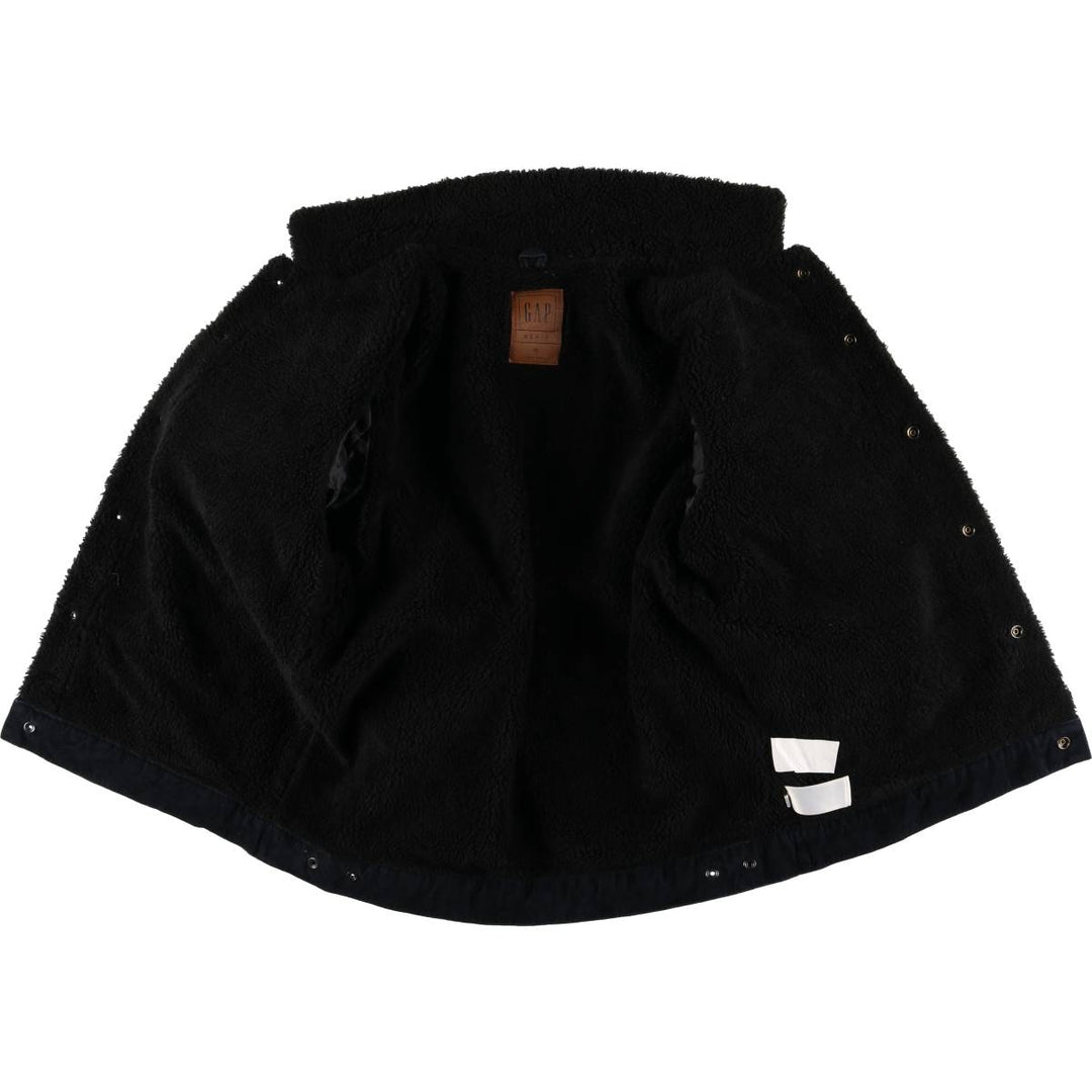 GAP DENIM Trucker Jacket, Corduroy Boa Jacket, Men's Size M cotton navy blue type Vintage Second Hand