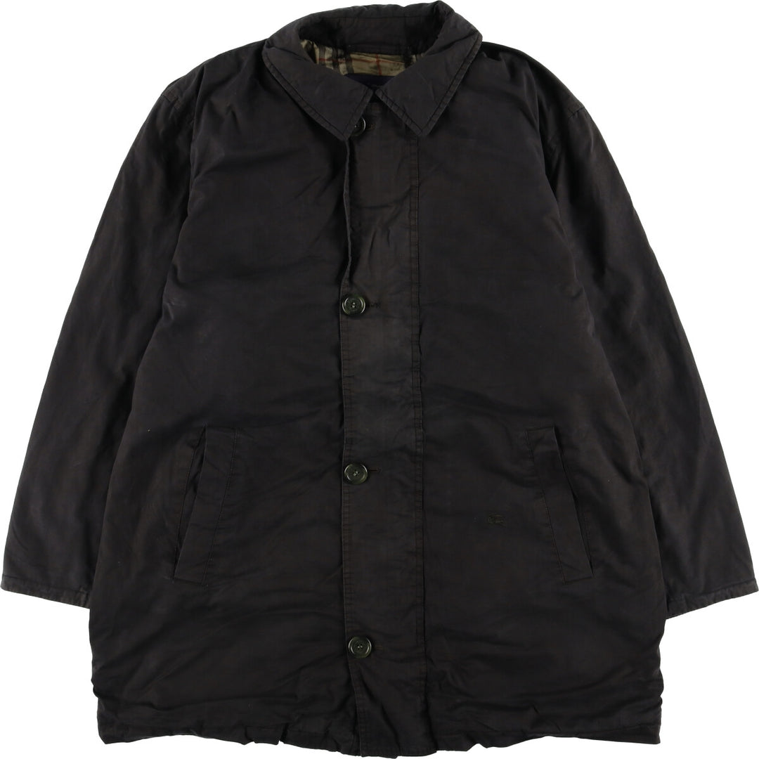 Burberry's BURBERRY LONDON half coat, men's size XL unclear black type Vintage Second Hand