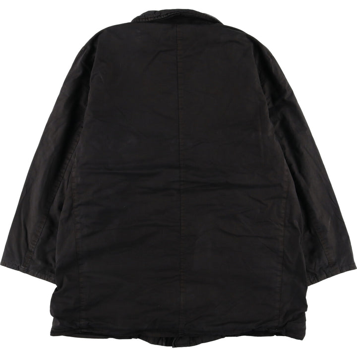 Burberry's BURBERRY LONDON half coat, men's size XL unclear black type Vintage Second Hand