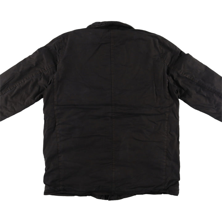 Burberry's BURBERRY LONDON half coat, men's size XL unclear black type Vintage Second Hand