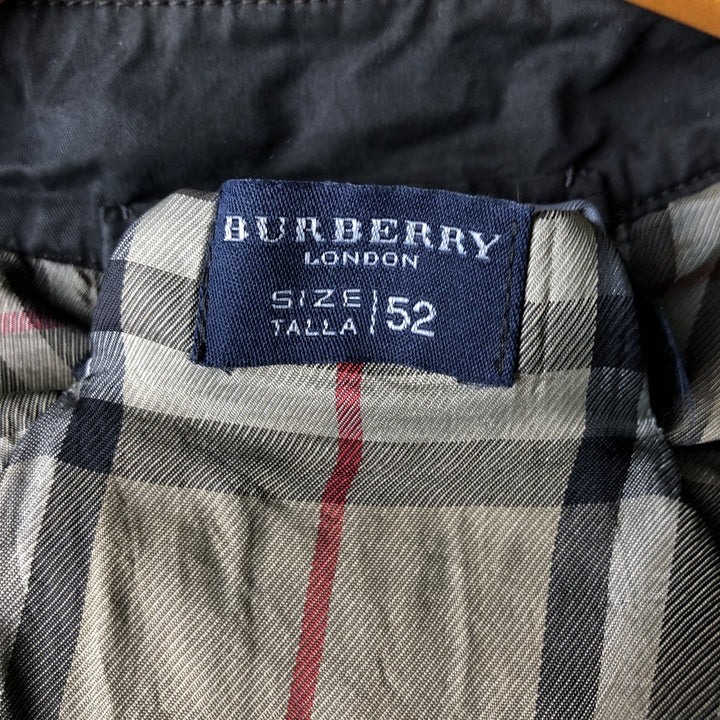 Burberry's BURBERRY LONDON half coat, men's size XL unclear black type Vintage Second Hand