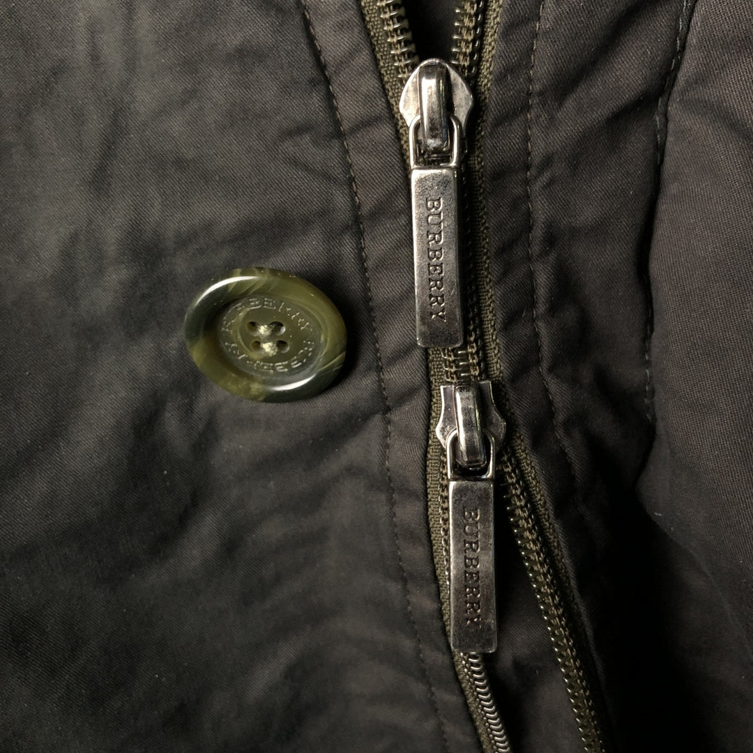 Burberry's BURBERRY LONDON half coat, men's size XL unclear black type Vintage Second Hand