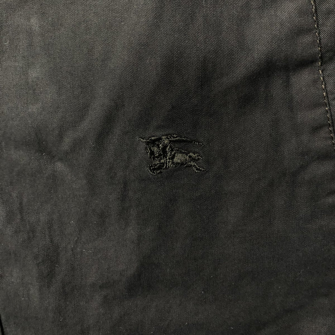 Burberry's BURBERRY LONDON half coat, men's size XL unclear black type Vintage Second Hand