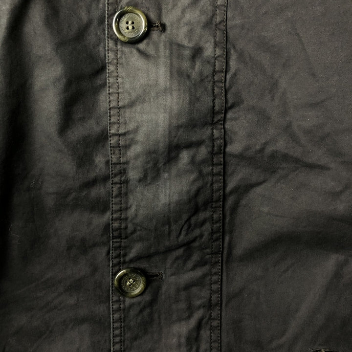 Burberry's BURBERRY LONDON half coat, men's size XL unclear black type Vintage Second Hand