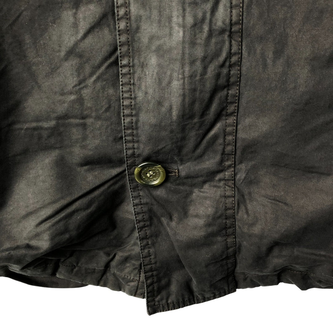 Burberry's BURBERRY LONDON half coat, men's size XL unclear black type Vintage Second Hand