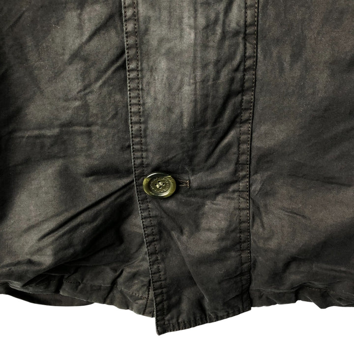 Burberry's BURBERRY LONDON half coat, men's size XL unclear black type Vintage Second Hand