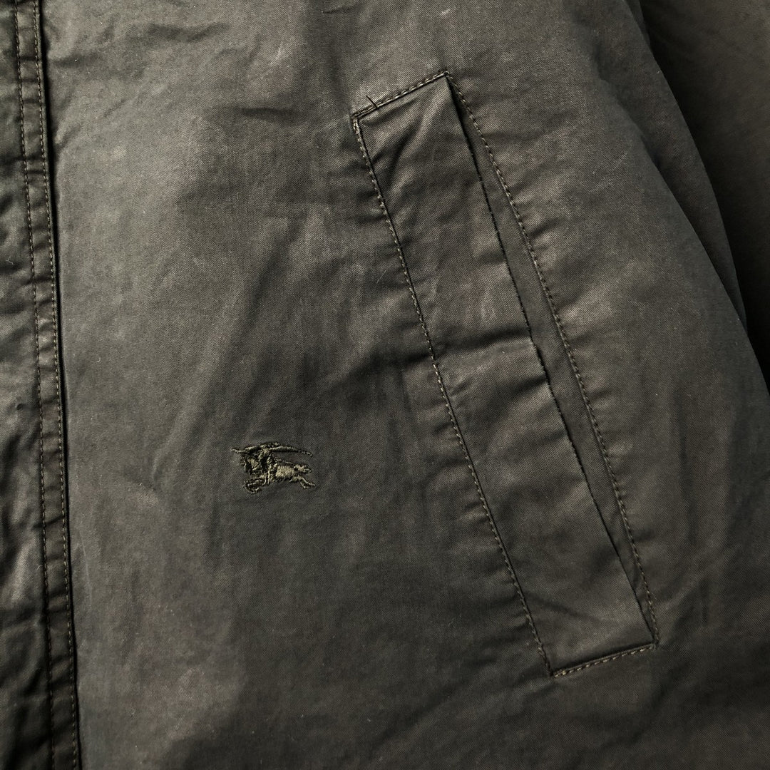 Burberry's BURBERRY LONDON half coat, men's size XL unclear black type Vintage Second Hand