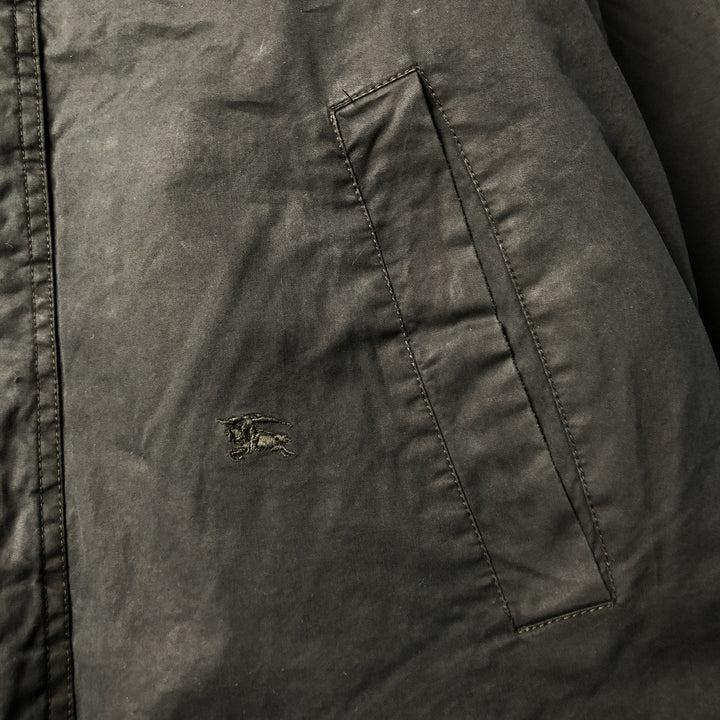Burberry's BURBERRY LONDON half coat, men's size XL unclear black type Vintage Second Hand