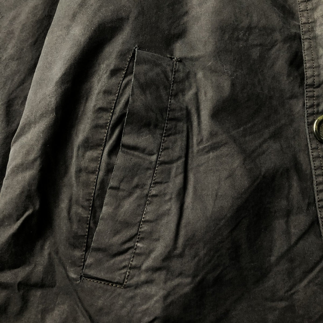 Burberry's BURBERRY LONDON half coat, men's size XL unclear black type Vintage Second Hand