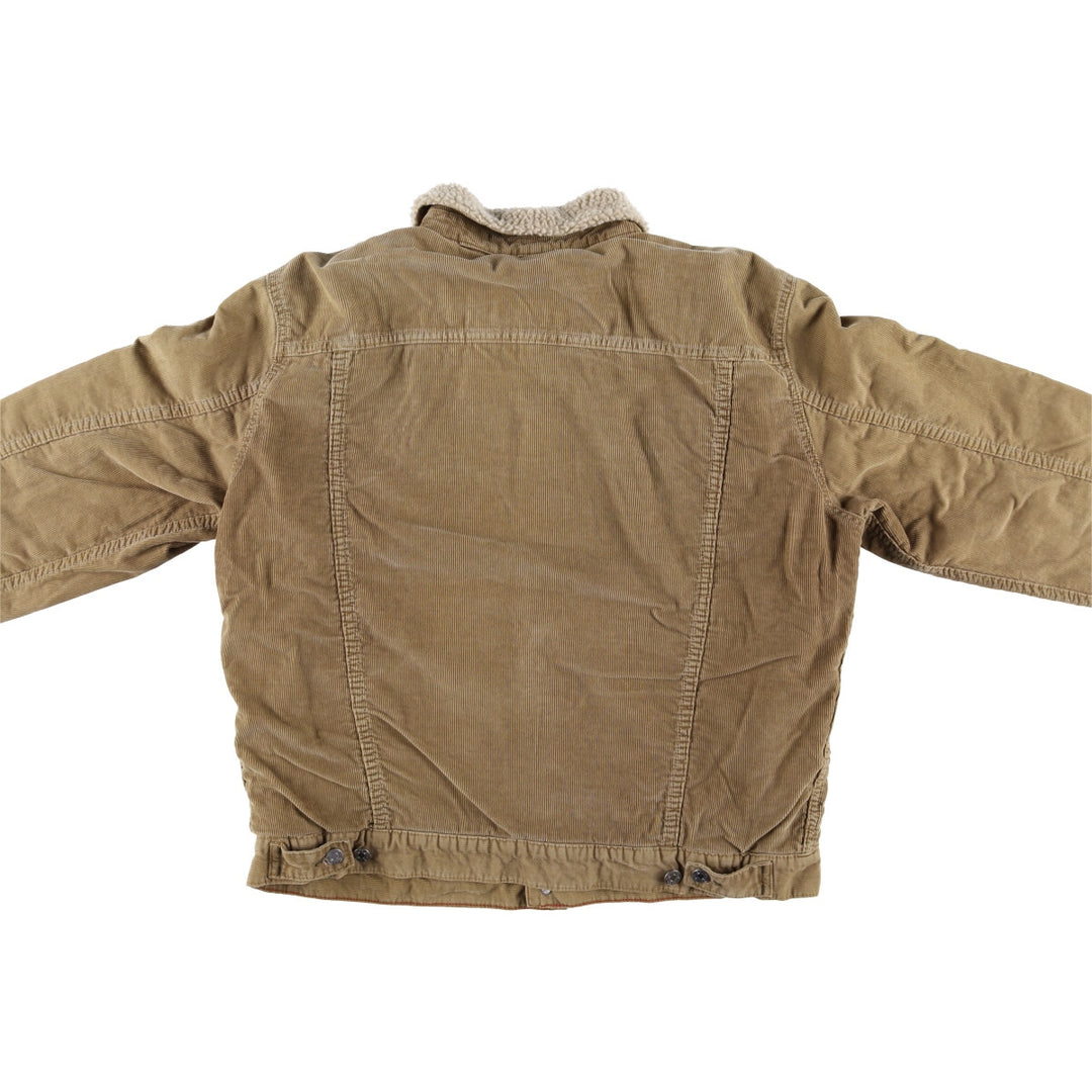 GAP Trucker Jacket, Corduroy Boa Jacket, Men's Size L cotton ocher yellow type Vintage Second Hand