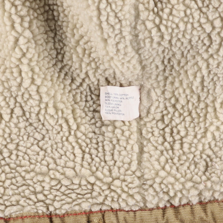 GAP Trucker Jacket, Corduroy Boa Jacket, Men's Size L cotton ocher yellow type Vintage Second Hand