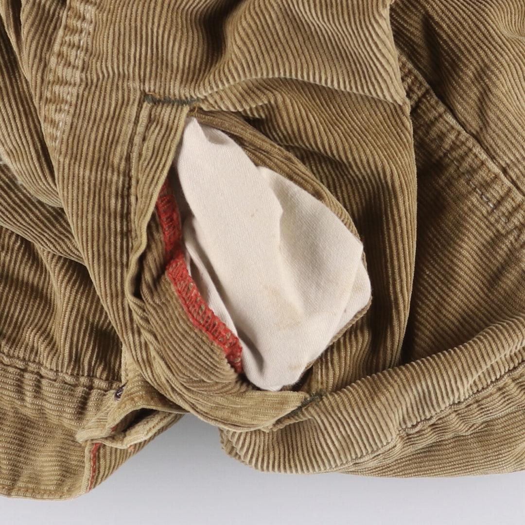 GAP Trucker Jacket, Corduroy Boa Jacket, Men's Size L cotton ocher yellow type Vintage Second Hand