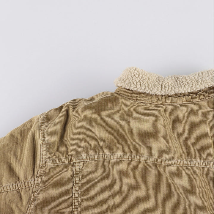 GAP Trucker Jacket, Corduroy Boa Jacket, Men's Size L cotton ocher yellow type Vintage Second Hand