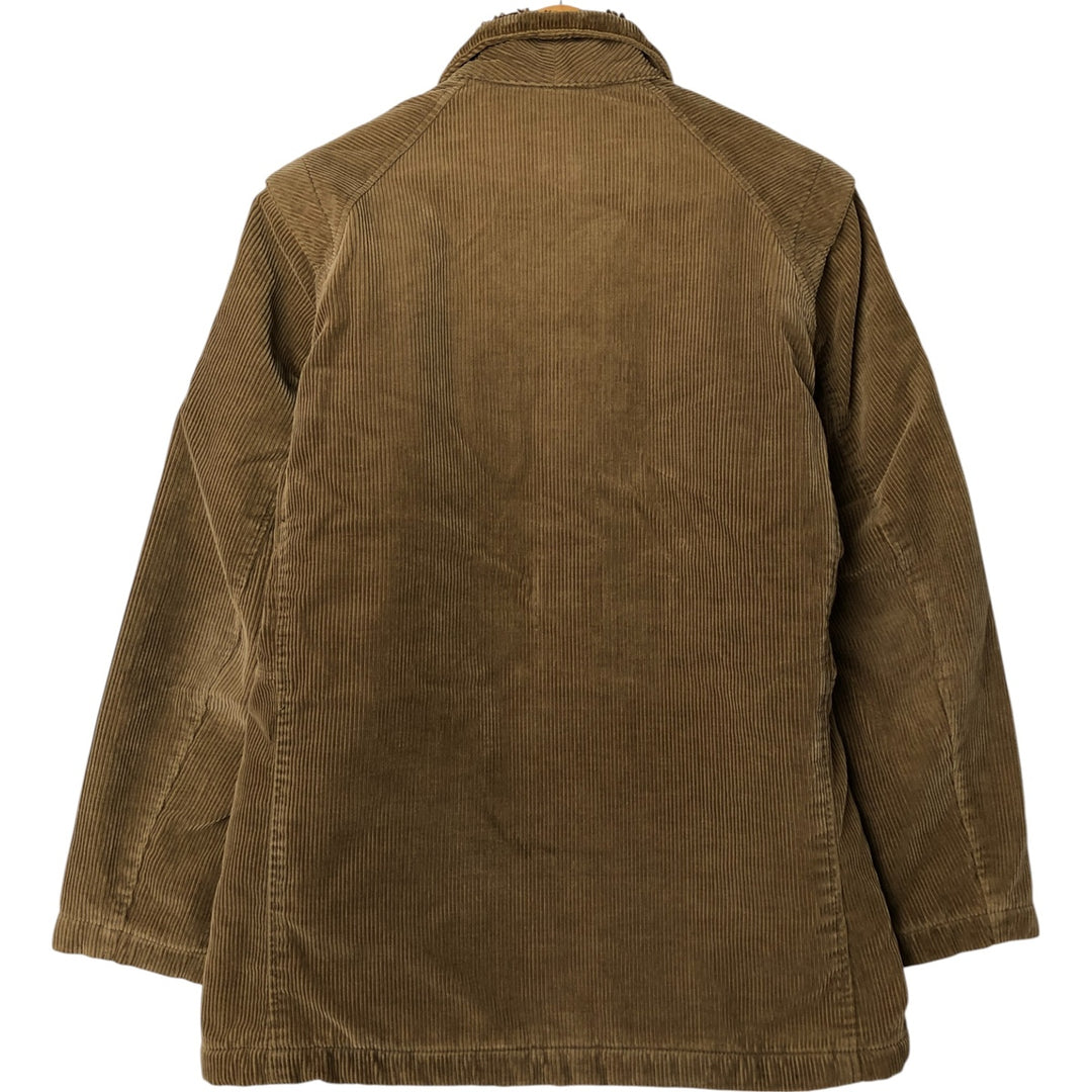 Levi's Padded Corduroy Jacket, Made in Italy, Men's Size L cotton brown type Vintage Second Hand