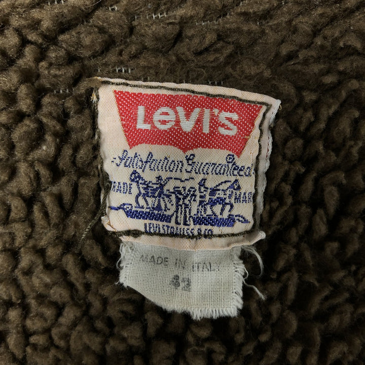 Levi's Padded Corduroy Jacket, Made in Italy, Men's Size L cotton brown type Vintage Second Hand