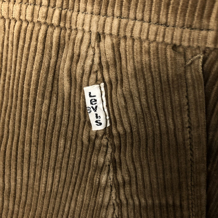 Levi's Padded Corduroy Jacket, Made in Italy, Men's Size L cotton brown type Vintage Second Hand