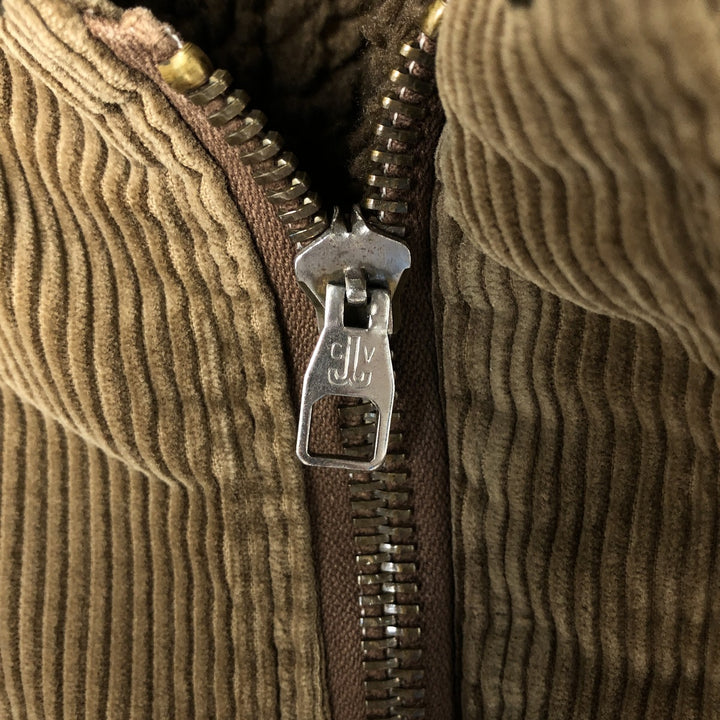 Levi's Padded Corduroy Jacket, Made in Italy, Men's Size L cotton brown type Vintage Second Hand