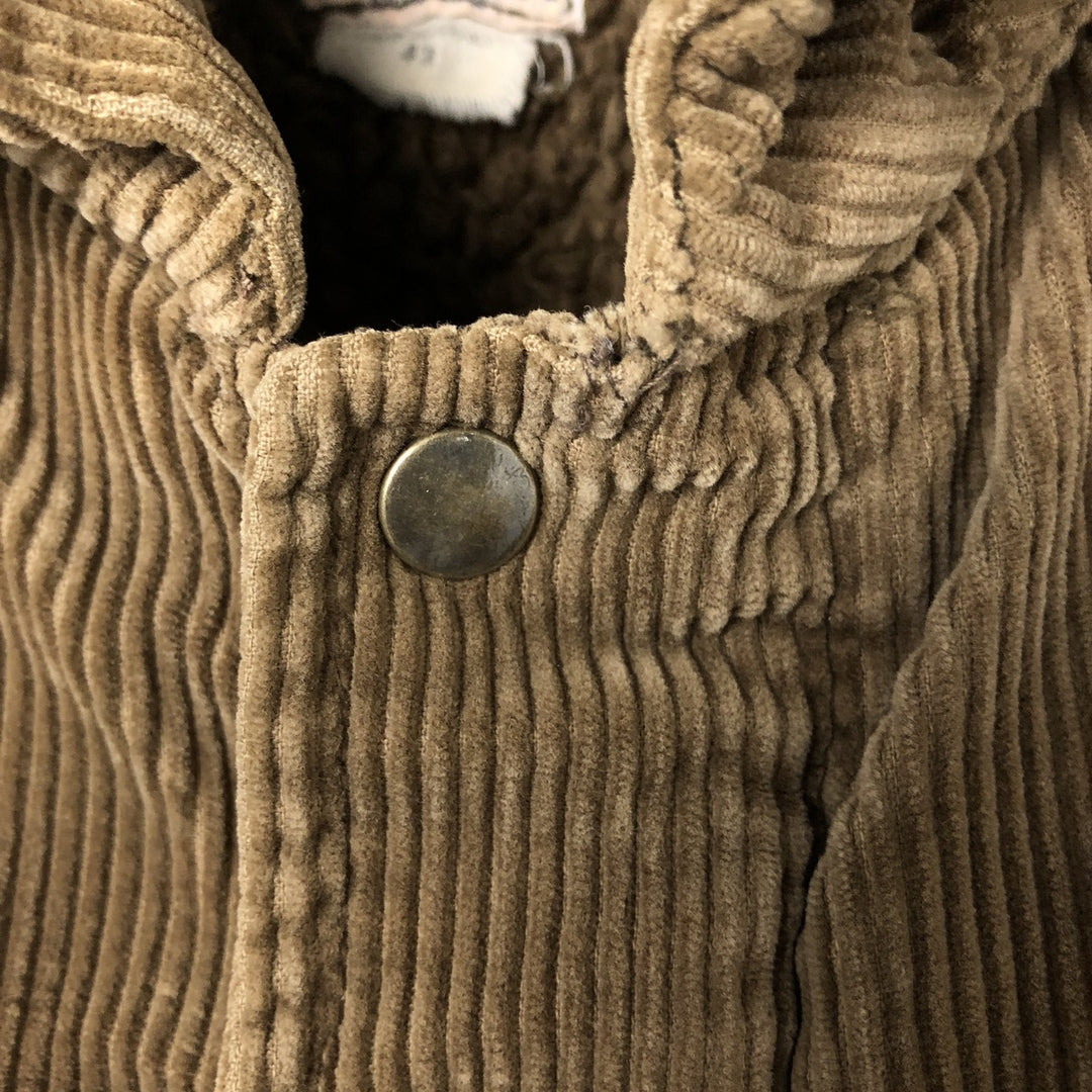 Levi's Padded Corduroy Jacket, Made in Italy, Men's Size L cotton brown type Vintage Second Hand